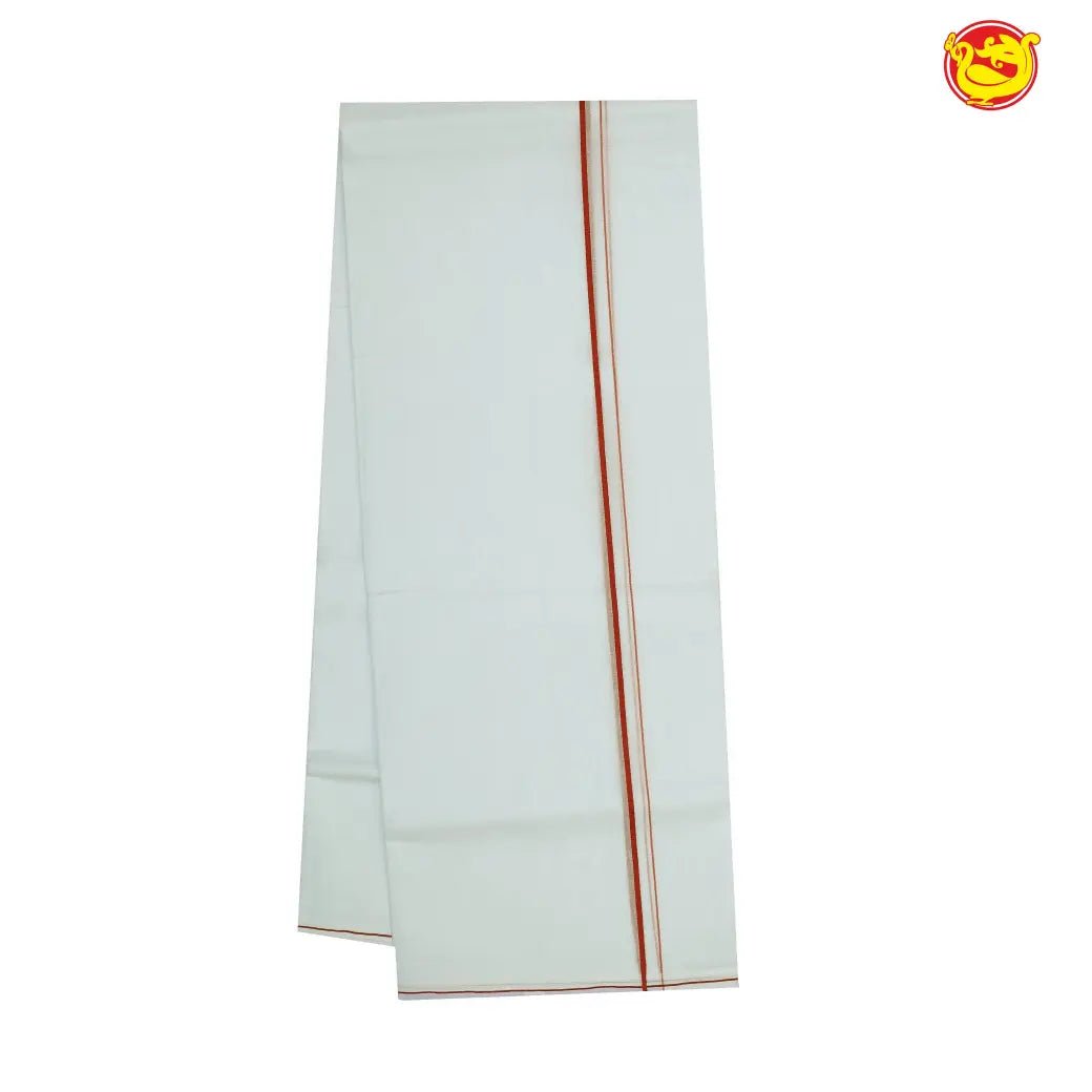 White mens cotton dhoti