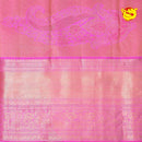 Light Green Wedding Silk Saree With Pink Pallu - Thenianantham