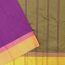 Purple With Golden Border  Arani Silk Saree