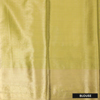 Yellow  Colour Tissue Silk Saree
