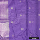 Light Brown with Purple Semi Burberry Silk Saree