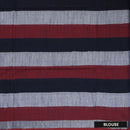 Multicolor Checked Linen Cotton Saree