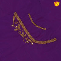 Violet Bridal Aariwork Blouse - Thenianantham