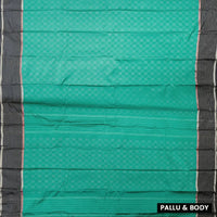 Green With  Black border  Arani Silk Saree