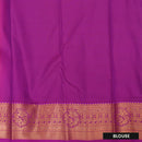 Royal Blue body and Rani Pink for the pallu and border Art Silk Saree