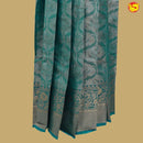 Green with Blue Girls Branded Readymade Pattu Pavadai - Thenianantham