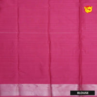 Light Orange With Pink Digital Print Soft Silk Saree - Thenianantham