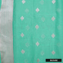 Green Colour Fancy Weaving Saree