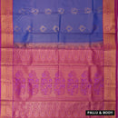 Royal Blue body and Rani Pink for the pallu and border Art Silk Saree
