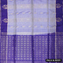 Light Blue with Royal Blue  soft silk saree