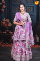 Designer Bridal Purple Lehenga choli - Thenianantham