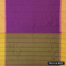 Purple With Golden Border  Arani Silk Saree
