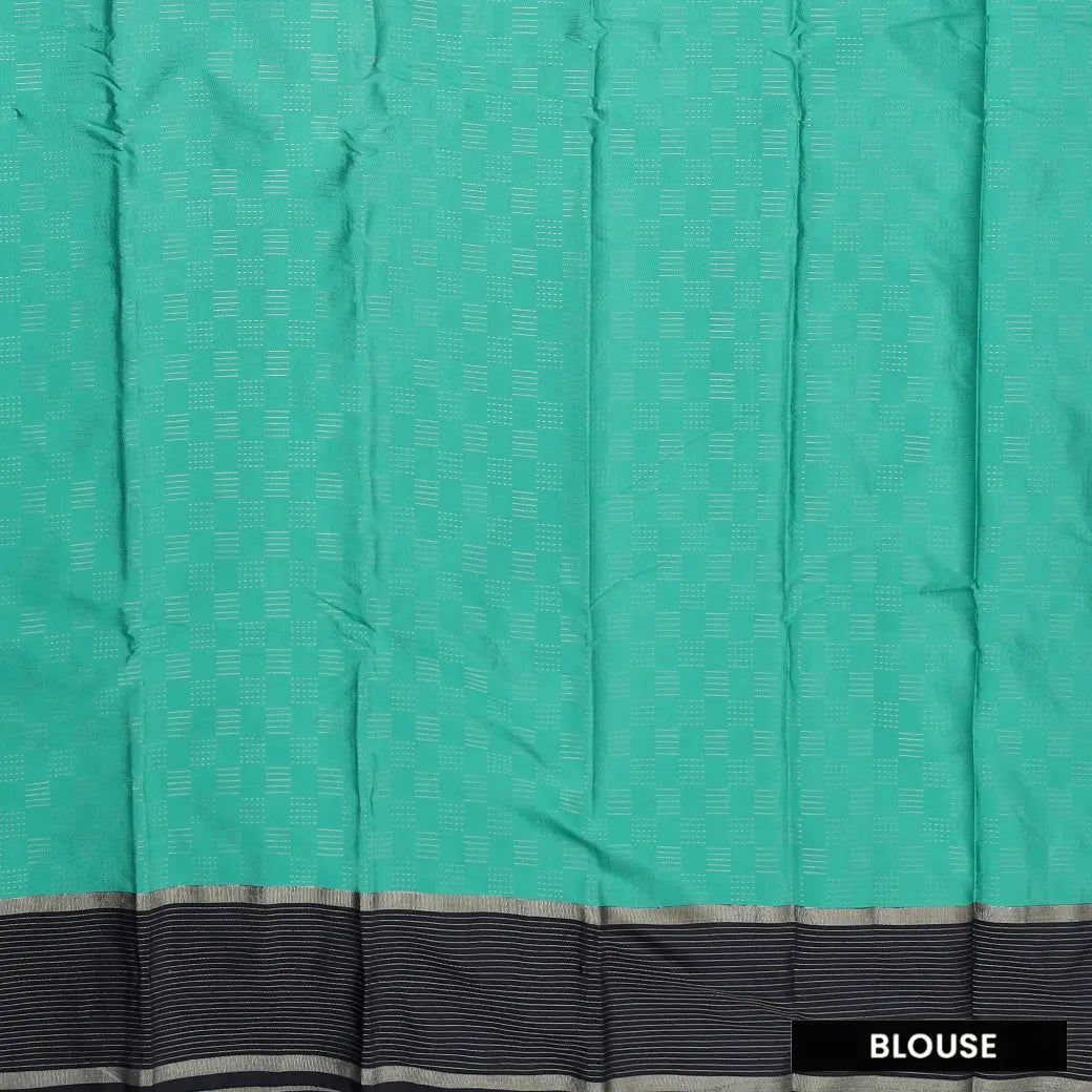 Green With  Black border  Arani Silk Saree