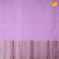 Sea Blue With Lavender Soft Silk Saree