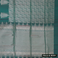 Bottle green Soft Silk Saree