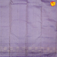 Turquoise with light purple pure Kanchivaram silk saree - Thenianantham