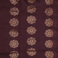 Dark Maroon With Green Kalyani Cotton Saree