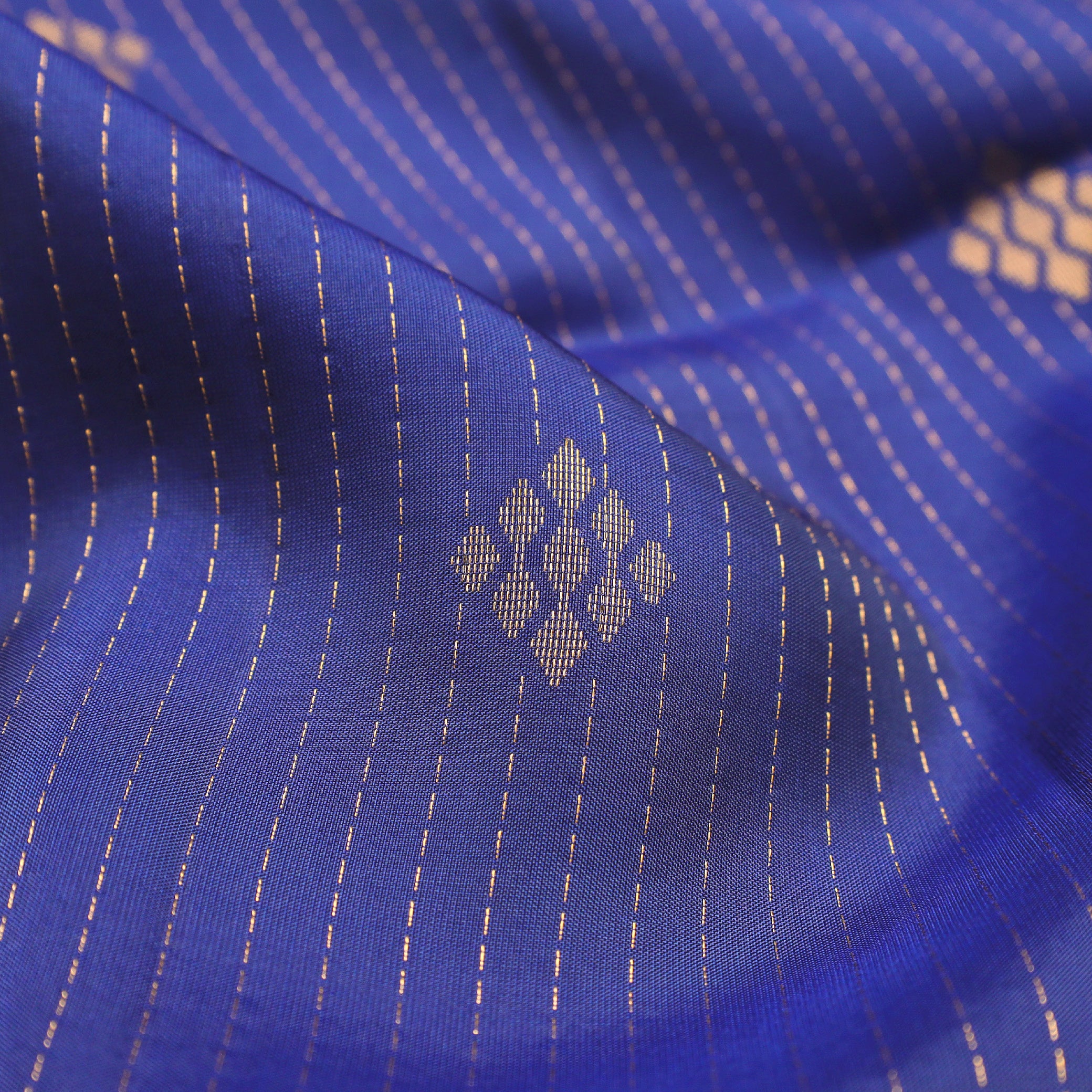 Royal Blue With Green Soft Silk Saree