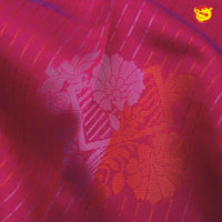 Rani Pink With Peacock Green Semi Silk Set Sarees - Thenianantham