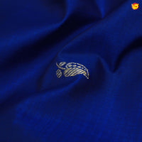 Royal blue with blue border pure Kanchipuram silk saree - Thenianantham