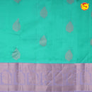 Sea Blue With Lavender Soft Silk Saree - Thenianantham