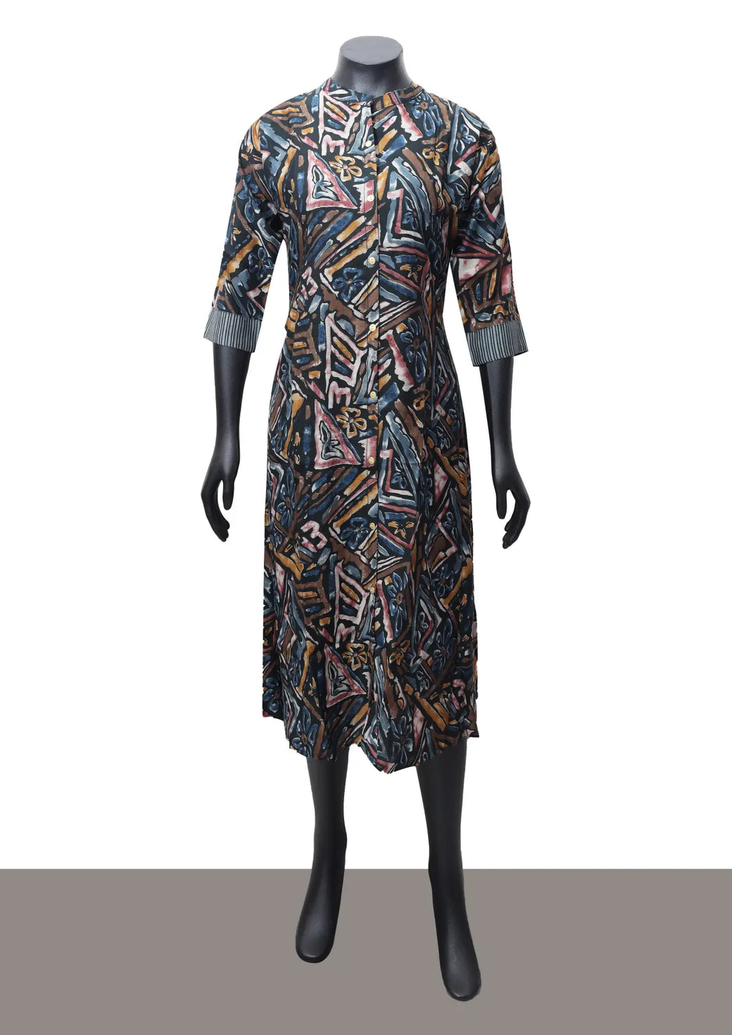Multicolor Printed Ladies Branded Readymade Long Top