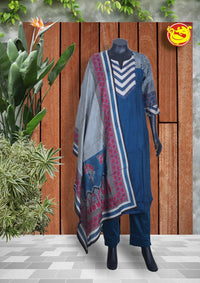 Peacock Blue Ladies Branded Readymade Chudi Set - Thenianantham