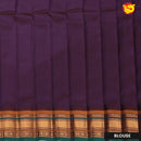 Off-white with maroon  Gadwal silk saree