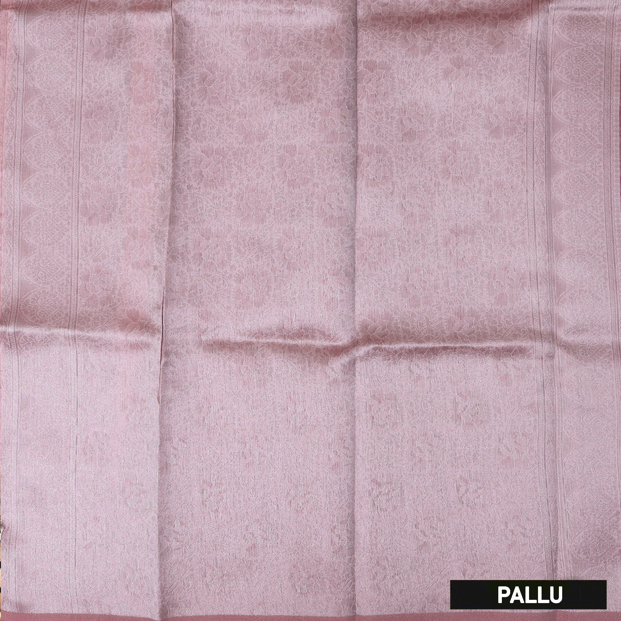 Bright Pink Color Semi Litchi Silk Saree