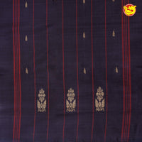 Purple Pallu Banana Pith Saree With Running Blouse - Thenianantham