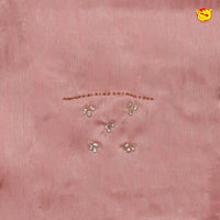 Peach Bridal Aariwork Blouse - Thenianantham