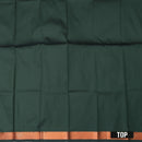 Pista Green and Royal Blue Art Pattu Pavadai Material