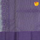 Ice Blue With Dark Purple Soft Silk Saree - Thenianantham