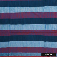 Multicolor Checked Linen Cotton Saree