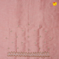 Peach Bridal Aariwork Blouse - Thenianantham