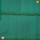 Pochampally Silk Saree Dual Shade Of Bluish Green and Blue with Allover Ikat Weaves and Silver Zari Woven Border