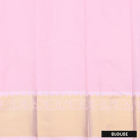 Deep purple With  light peach Vaira Oosi Silk Saree