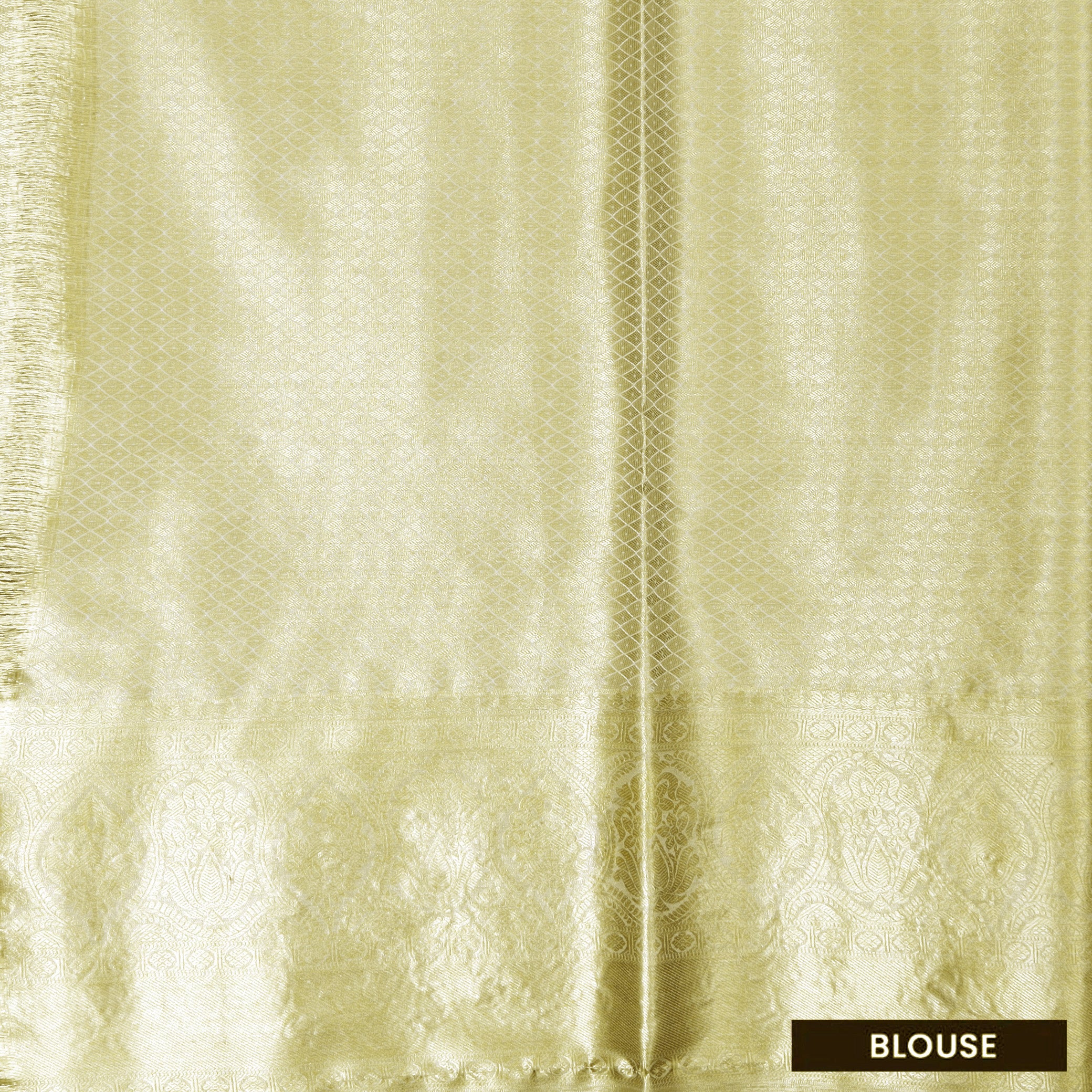 Light Yellow Tissue Silk Saree