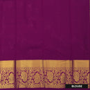 Bottle Green and Purple Art Silk Saree