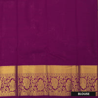 Bottle Green and Purple Art Silk Saree