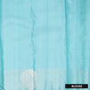 Sky Blue with Light Blue Soft Silk Saree