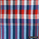 Multicolor Checked Linen Cotton Saree