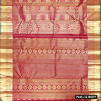 Maroon With Gold Zeri Subalaya Wedding Silk Saree