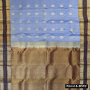 Levender with Dark Purple Soft Silk Saree