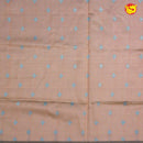 Sky Blue With Light Brown Semi Silk Set Sarees - Thenianantham