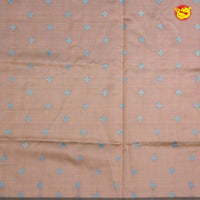 Sky Blue With Light Brown Semi Silk Set Sarees - Thenianantham