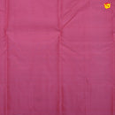 Wine With Pink Floral Buttas Motifs Gold Zari Checked Pure Kanjivaram Soft Silk Saree - Thenianantham