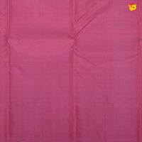 Wine With Pink Floral Buttas Motifs Gold Zari Checked Pure Kanjivaram Soft Silk Saree - Thenianantham