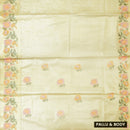 Light Yellow Tissue Silk Saree