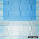 Sky Blue with Light Blue Soft Silk Saree